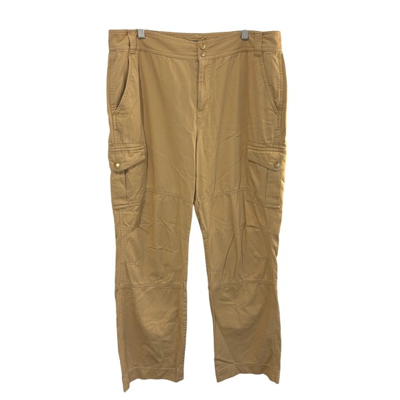 Lauren Ralph Lauren Pants - Lauren Ralph Lauren Cargo Tan Pants Womens 14 Straight Leg Outdoors Camping